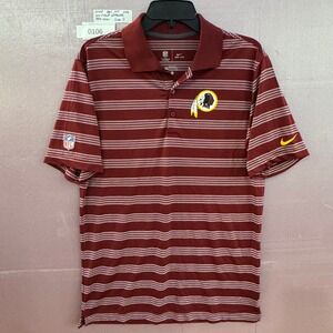 Nike Dri Fit NFL Washington Redskins On-Field Polo Shirt Men's Size S‎ Burgundy